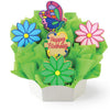 Colorful cookie bouquet with flowers and a butterfly