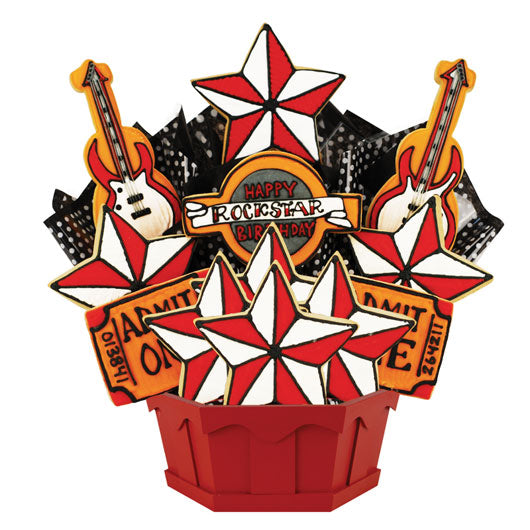 Happy Rockstar Birthday (Red) - CookiesByDesignProd