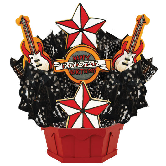 Happy Rockstar Birthday (Red) - CookiesByDesignProd