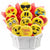 Cookies by Design bouquet of emoji-shaped gourmet cookies with a Thank You message in a white basket