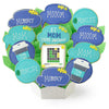 Decorative cookie with Mother's Day-themed elements