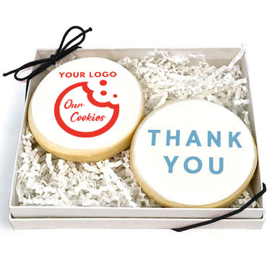 Thank You with Logo Cookie Gift Box - CookiesByDesignProd