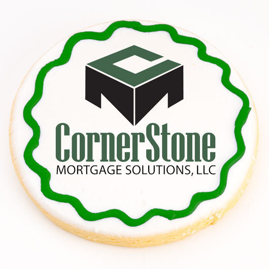 Large Circle Logo Cookies - CookiesByDesignProd