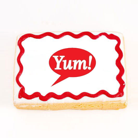 Small Rectangle Logo Cookies - CookiesByDesignProd