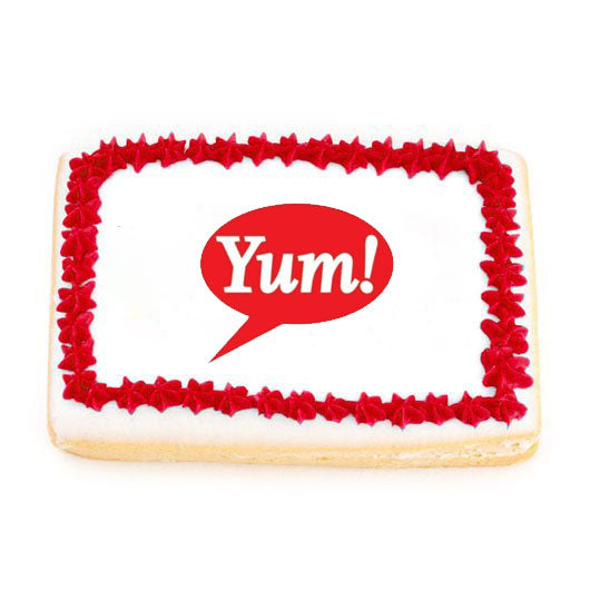 Small Rectangle Logo Cookies - CookiesByDesignProd