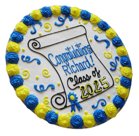 Congrats Grad Cookie Cake - CookiesByDesignProd
