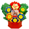 Photo Cookies - Smiling Face Daisies - CookiesByDesignProd