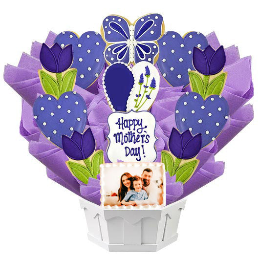 Photo Cookies - Lovely Lavender For Mom - CookiesByDesignProd