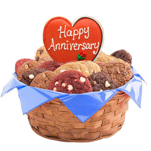 Happy Anniversary Wishes Basket - CookiesByDesignProd