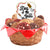Assorted gourmet cookies in a basket with a decorated 'King of the Grill' cookie topper.