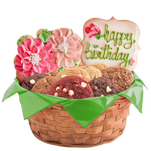 Pink Petals Basket - CookiesByDesignProd