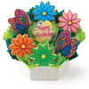 Colorful cookie bouquet with flowers and a butterfly