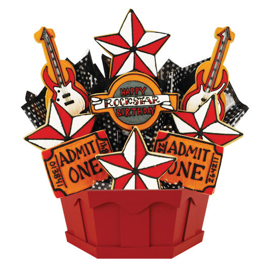 Happy Rockstar Birthday (Red) - CookiesByDesignProd