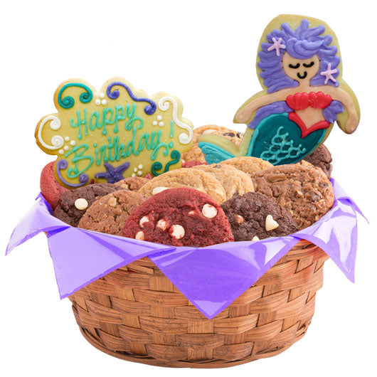 Majestic Mermaids Birthday Basket - CookiesByDesignProd