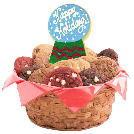 Christmas Snow Globes Basket - CookiesByDesignProd