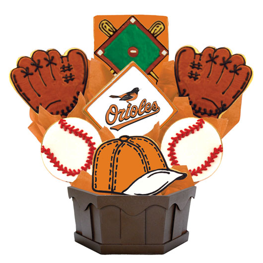 MLB Baltimore Orioles Cookie Bouquet