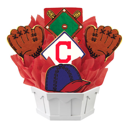 MLB Cleveland Indians Cookie Bouquet