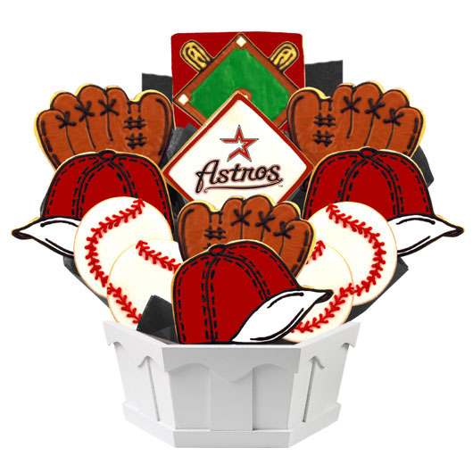 MLB Houston Astros Cookie Bouquet