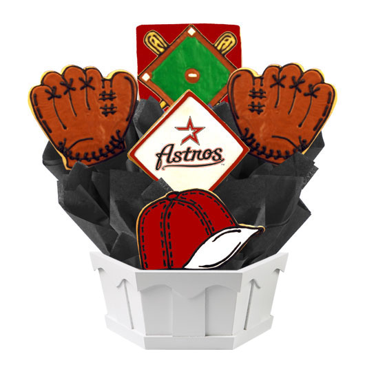 MLB Houston Astros Cookie Bouquet