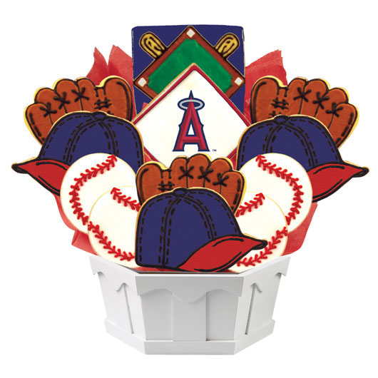 MLB Los Angeles Angels of Anaheim Cookie Bouquet