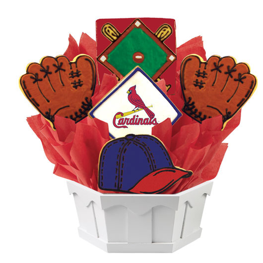 MLB St. Louis Cardinals Cookie Bouquet