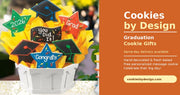 Graduation 2026 cookie bouquet with cap, Congrats and You Did It cookies, delivered same-day by Cookies by Design