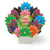 Colorful cookie bouquet with flowers and a butterfly