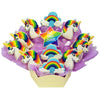 Bouquet of cookies with unicorn and rainbow designs