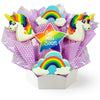 Bouquet of cookies with unicorn and rainbow designs