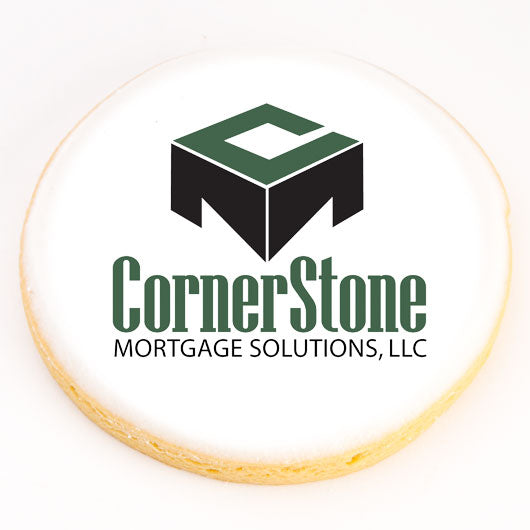 Large Circle Logo Cookies - CookiesByDesignProd