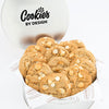 Tin of One Dozen White Chocolate Macadamia Gourmet Cookies