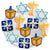 Happy Hanukkah Favors Cookie Tray - CookiesByDesignProd