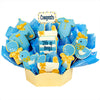 Decorative cookie bouquet with baby-themed cookies