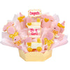 Decorative cookies in a box with 'Congrats It's a Girl!'