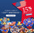 Promotional graphic celebrating America's 250th birthday with July 4th-themed products and a 15% off discount offer.