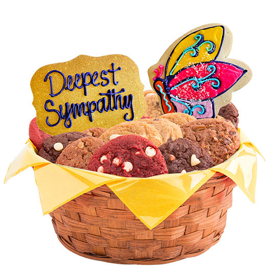 Sympathy Flowers Basket - CookiesByDesignProd