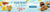 Promotional banner for gourmet cookies with the text 'Gourmet Cookies Starting at $29.99' on a light blue tropical background, showing assorted cookies, chocolate-dipped strawberries, and candy decorations.