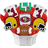 NFL1-SF - Football Bouquet - San Francisco