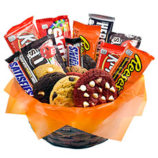 Gourmet and Candy Combo Basket - 1 Dozen - 