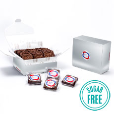 Custom Logo Box – 18 Sugar Free Gourmet Brownies - 