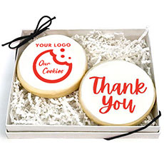 Thank You with Logo Cookie Gift Box - 