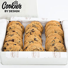 Tin of Two Dozen Oatmeal Raisin Gourmet Cookies - 