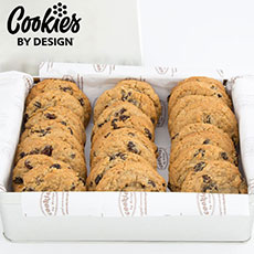 Tin of Two Dozen Oatmeal Raisin Gourmet Cookies - 