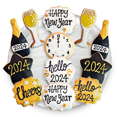 New Years Eve Cookie Favor Tray - 