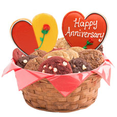 Happy Anniversary Wishes Basket - 