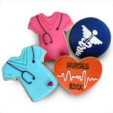 Nurses Rock Cookie Favors - 