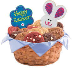 Easter Patchwork Bunnies Basket - 