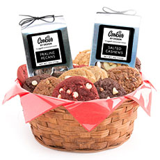 Gourmet Combo Basket - 1 Dozen with Nut Set - 