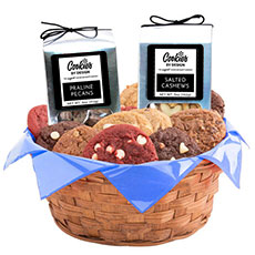 Gourmet Combo Basket - 2 Dozen with Nut Set - 