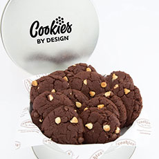 Gourmet Chocolate Cookies in a Tin